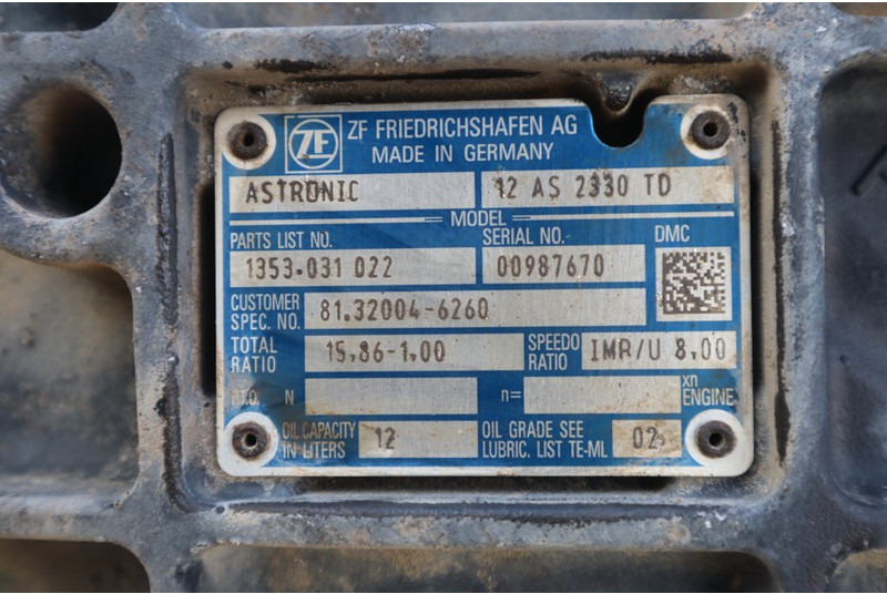 Gearbox for Truck ZF 12AS2330DD 81.32004-6260: picture 6