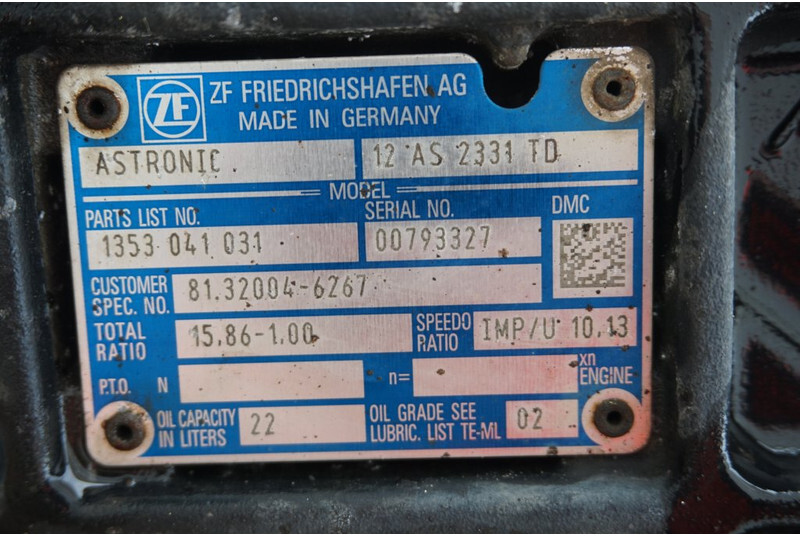 ZF 12AS2331DD+INT3  81 32004-6267 - Gearbox for Truck: picture 5 ZF 12AS2331DD+INT3  81 32004-6267 - Gearbox for Truck: picture 5