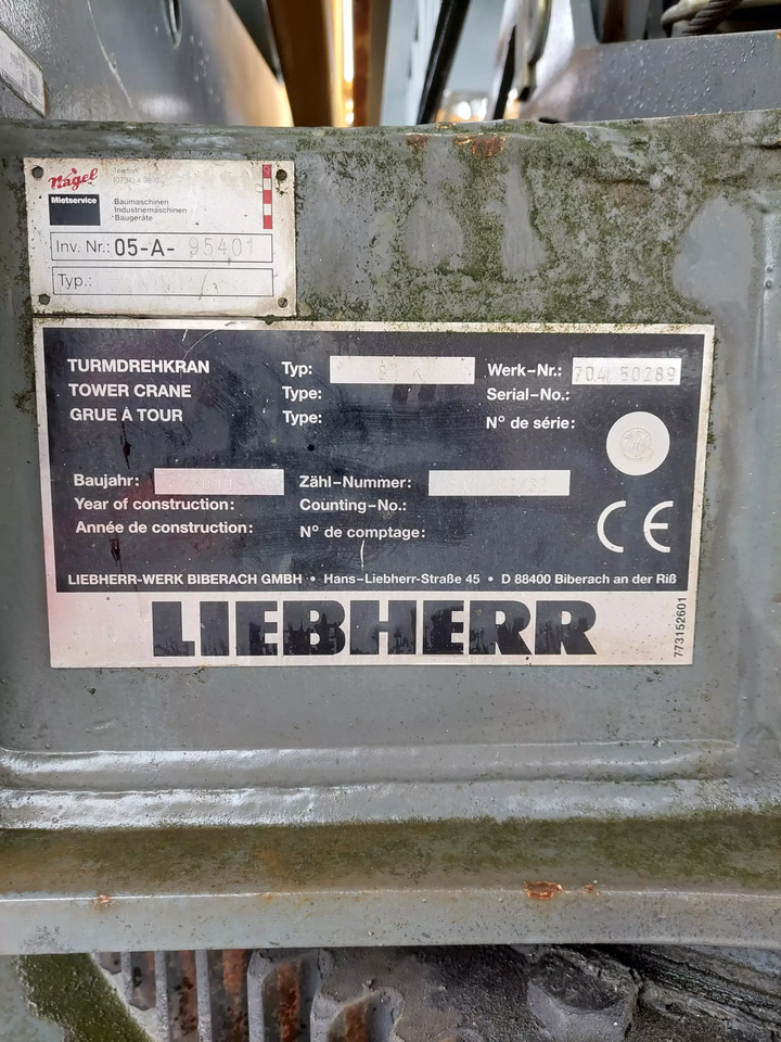2013 Liebherr 81K - Tower crane: picture 5 2013 Liebherr 81K - Tower crane: picture 5
