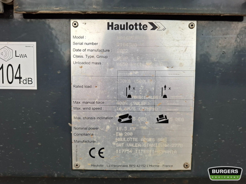Articulated boom Haulotte HA16RTJ Pro: picture 6