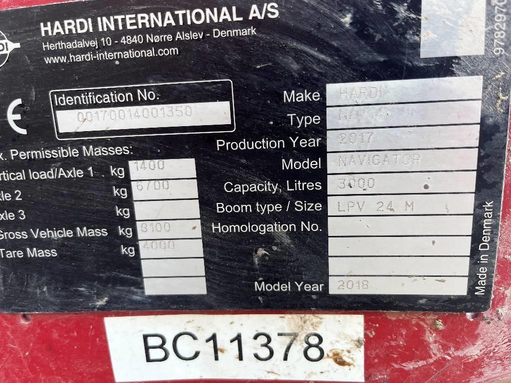 Hardi Navigator 3000 Dismantled: only spare parts - Trailed sprayer: picture 3 Hardi Navigator 3000 Dismantled: only spare parts - Trailed sprayer: picture 3