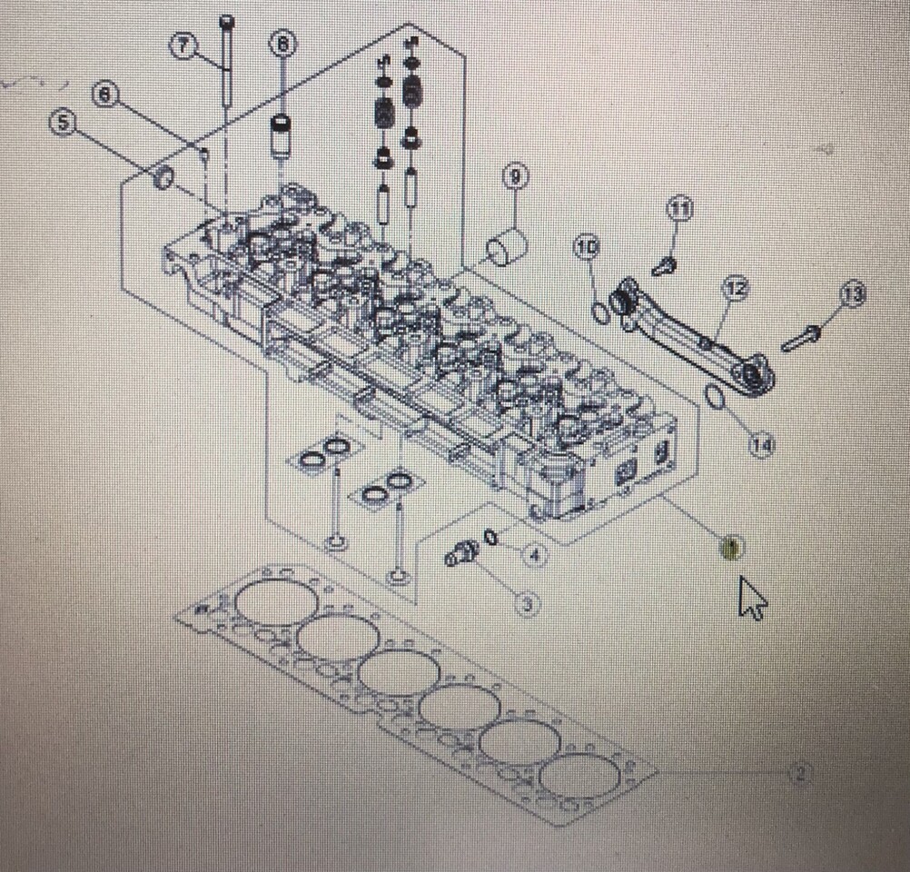 CLAAS 00 1161 339 0/Claas głowica cylindra/Claas Arion 600 640 - Cylinder head for Agricultural machinery: picture 1 CLAAS 00 1161 339 0/Claas głowica cylindra/Claas Arion 600 640 - Cylinder head for Agricultural machinery: picture 1