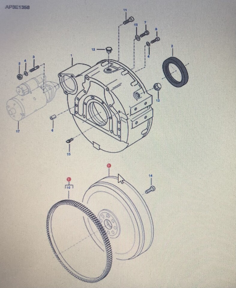 FENDT V836864270/Fendt koło zamachowe/Fendt 6335 C - Flywheel for Agricultural machinery: picture 1 FENDT V836864270/Fendt koło zamachowe/Fendt 6335 C - Flywheel for Agricultural machinery: picture 1