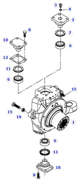 Fendt 828 S4 Vario - most przedni - zwrotnica lewa 755/137 F835300020250 - Steering knuckle for Agricultural machinery: picture 1 Fendt 828 S4 Vario - most przedni - zwrotnica lewa 755/137 F835300020250 - Steering knuckle for Agricultural machinery: picture 1