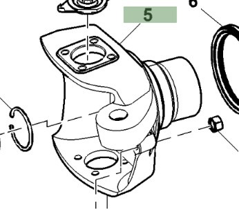 John Deere 7830 Jarzmo Przegub Zwrotnica Przekładnia Prawa R155627 - Steering knuckle for Agricultural machinery: picture 1 John Deere 7830 Jarzmo Przegub Zwrotnica Przekładnia Prawa R155627 - Steering knuckle for Agricultural machinery: picture 1