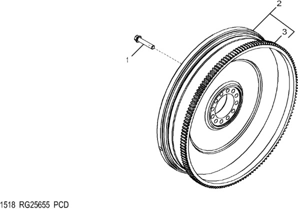 John Deere 9470RX - Koło zamachowe RE61413 (Silnik) - Flywheel for Agricultural machinery: picture 1 John Deere 9470RX - Koło zamachowe RE61413 (Silnik) - Flywheel for Agricultural machinery: picture 1