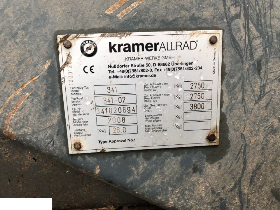 Kramer Allrad 280 341-02 Radlader - Części - Felgi / Koła / Opony - Wheel and tire package for Construction machinery: picture 4 Kramer Allrad 280 341-02 Radlader - Części - Felgi / Koła / Opony - Wheel and tire package for Construction machinery: picture 4