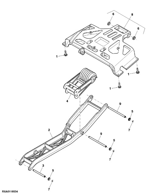 RE211188 John Deere 8345R - Zespół spręźyny - Suspension for Farm tractor: picture 1 RE211188 John Deere 8345R - Zespół spręźyny - Suspension for Farm tractor: picture 1