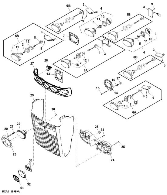 RE254056 John Deere 8345R - Ekran - Body and exterior for Farm tractor: picture 1 RE254056 John Deere 8345R - Ekran - Body and exterior for Farm tractor: picture 1