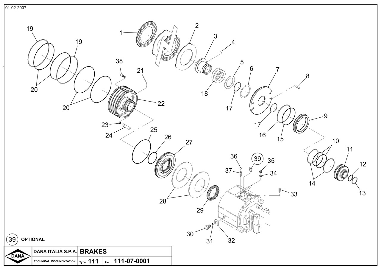 SPICER 311/211/174 Hamulec Kompletny CZĘŚCI - Brake parts for Agricultural machinery: picture 1 SPICER 311/211/174 Hamulec Kompletny CZĘŚCI - Brake parts for Agricultural machinery: picture 1