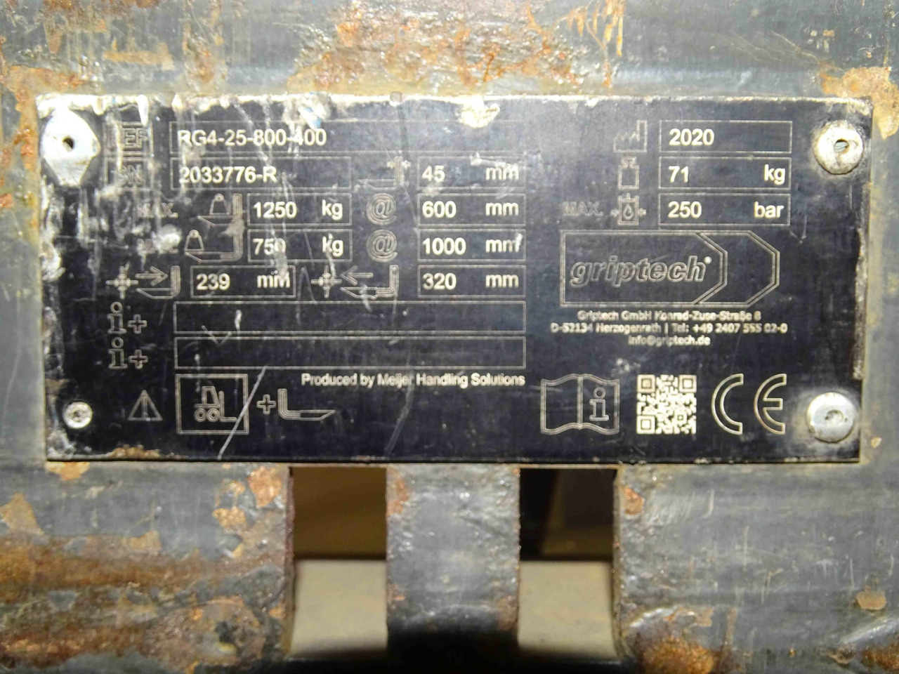 Attachment package 2 pieces - Attachment for Material handling equipment: picture 2 Attachment package 2 pieces - Attachment for Material handling equipment: picture 2