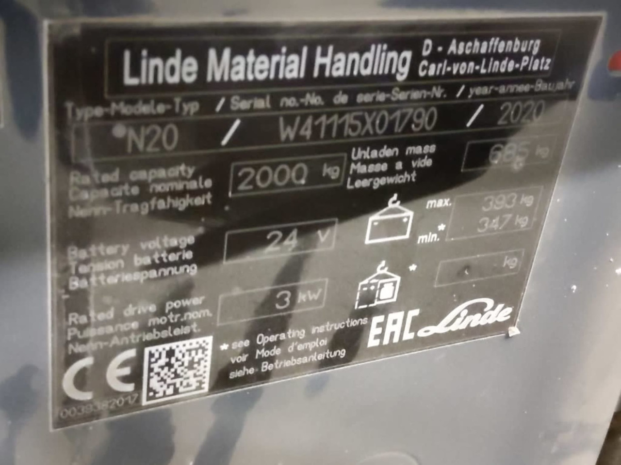 Linde N20/2400mm - Order picker: picture 5 Linde N20/2400mm - Order picker: picture 5
