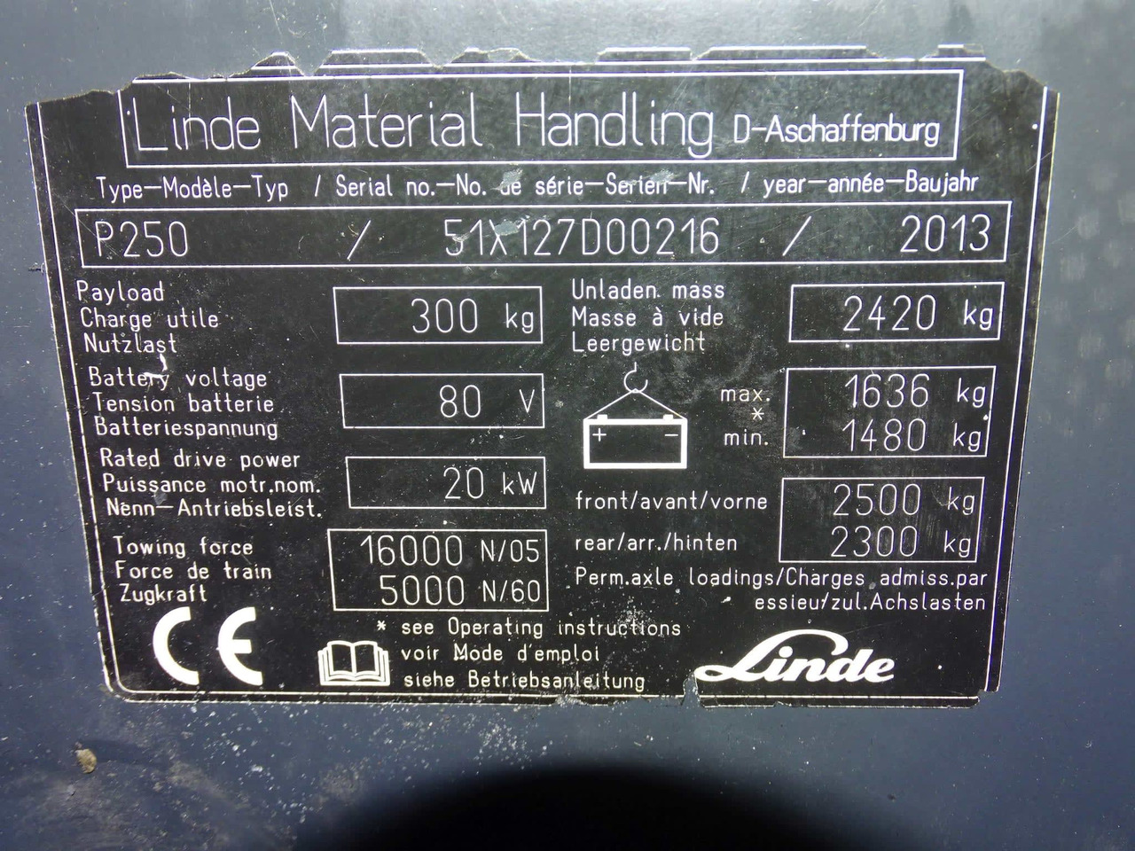 Linde P250 - Tow tractor: picture 2 Linde P250 - Tow tractor: picture 2