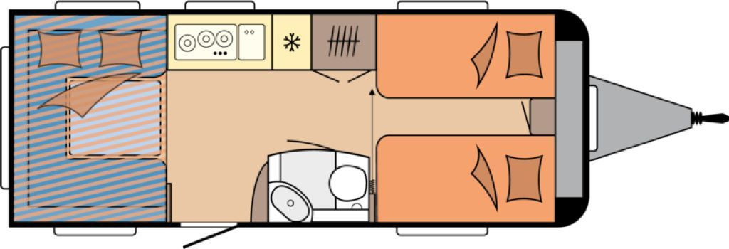 Hobby De Luxe 515 UHL 2000kg. Backofen, Dunsthaube + - Caravan: picture 2 Hobby De Luxe 515 UHL 2000kg. Backofen, Dunsthaube + - Caravan: picture 2