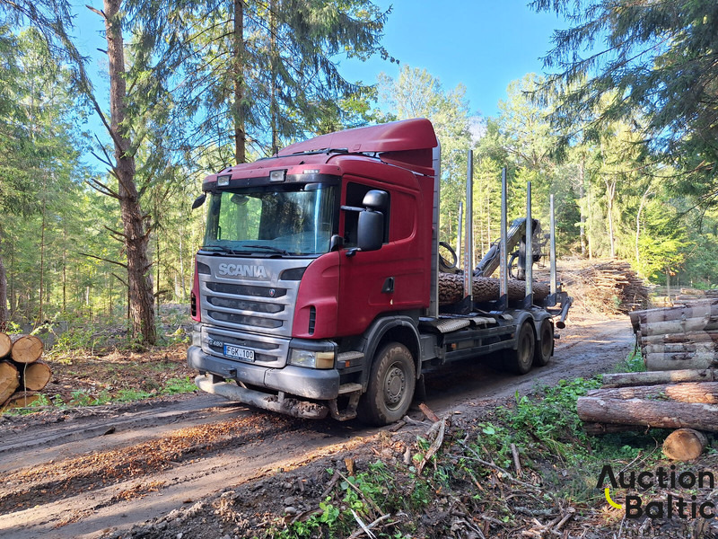 Scania R 480 - Logging truck, Crane truck: picture 2 Scania R 480 - Logging truck, Crane truck: picture 2