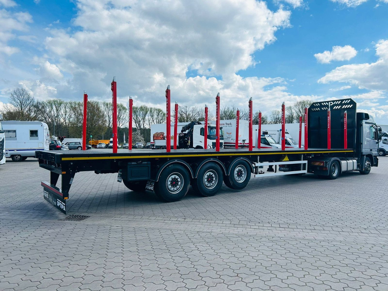 PAVIC 3-Achs Plattform-Auflieger/Leergew. ca. 7,1t - Log semi-trailer: picture 4 PAVIC 3-Achs Plattform-Auflieger/Leergew. ca. 7,1t - Log semi-trailer: picture 4