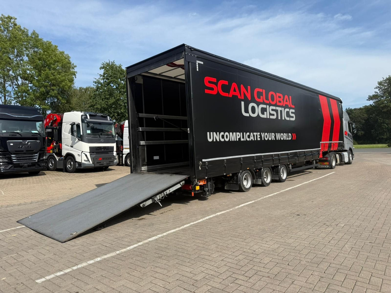 Wiese 3-Achs Gabestaplertransporter Mega LBW - Low loader semi-trailer: picture 5 Wiese 3-Achs Gabestaplertransporter Mega LBW - Low loader semi-trailer: picture 5