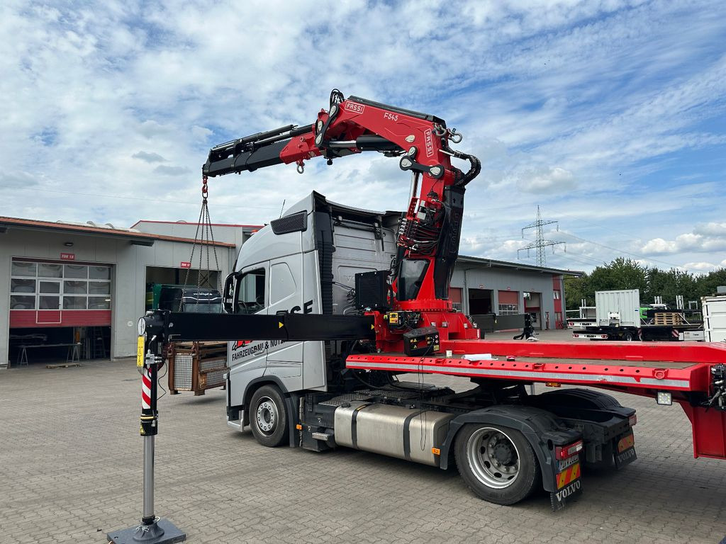 Wiese Stufensattel Tieflader mit Kran Fassi F545 Wiese Stufensattel Tieflader mit Kran Fassi F545 - Low loader semi-trailer: picture 3 Wiese Stufensattel Tieflader mit Kran Fassi F545 Wiese Stufensattel Tieflader mit Kran Fassi F545 - Low loader semi-trailer: picture 3