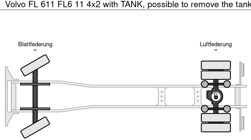 Tanker truck Volvo FL 611 FL6 11 4x2 with TANK, possible to remove the tank: picture 19 Tanker truck Volvo FL 611 FL6 11 4x2 with TANK, possible to remove the tank: picture 19