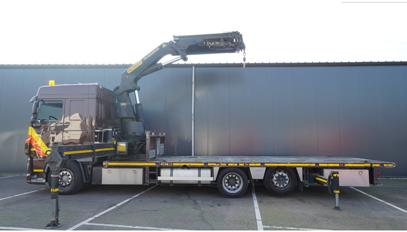 Crane truck DAF XF 460 6X2 FLATBED TRUCK WITH PALFINGER PK 50002 CRANE: picture 1