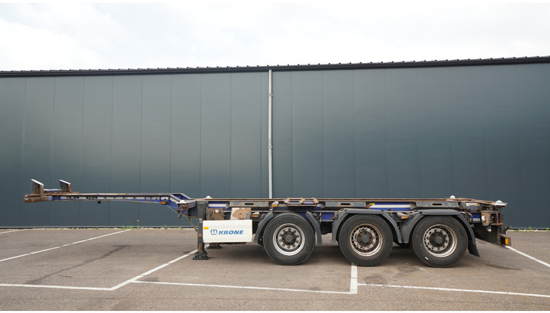Container transporter/ Swap body semi-trailer Krone 3 AXLE CONTAINER TRANSPORT TRAILER EXTENDABLE 45 FT: picture 1
