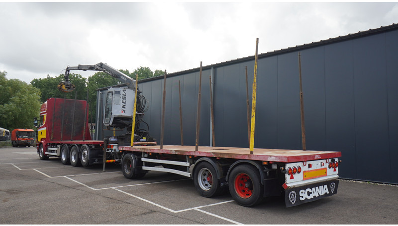 Scania R 580 V8 8X4 LOGTRANSPORT COMBI WITH MTDK YEAR 2012 TRAILER KESLA 46 CRANE - Logging truck, Crane truck: picture 5 Scania R 580 V8 8X4 LOGTRANSPORT COMBI WITH MTDK YEAR 2012 TRAILER KESLA 46 CRANE - Logging truck, Crane truck: picture 5