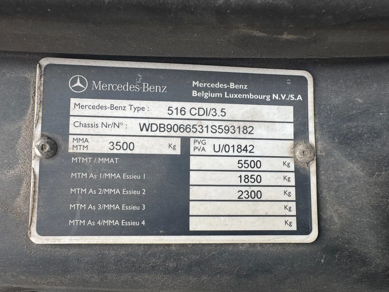 Panel van Mercedes-Benz Sprinter 516 **BELGIAN VAN-EURO5-AUTOMAAT**: picture 18