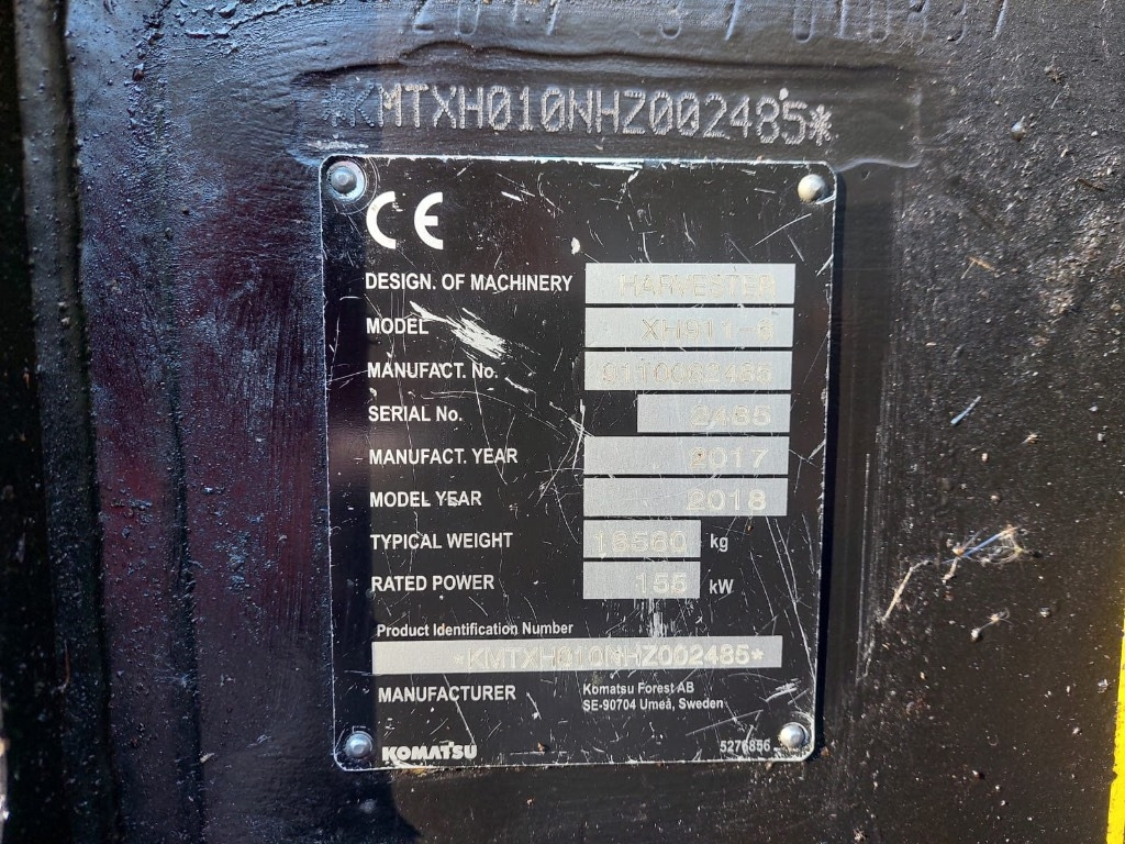 Komatsu 911 - Forestry harvester: picture 2 Komatsu 911 - Forestry harvester: picture 2