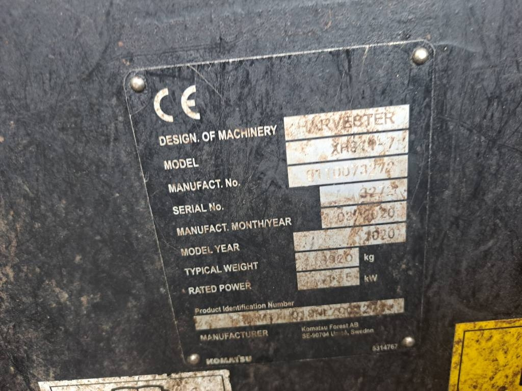 Komatsu 911  - Forestry harvester: picture 2 Komatsu 911  - Forestry harvester: picture 2