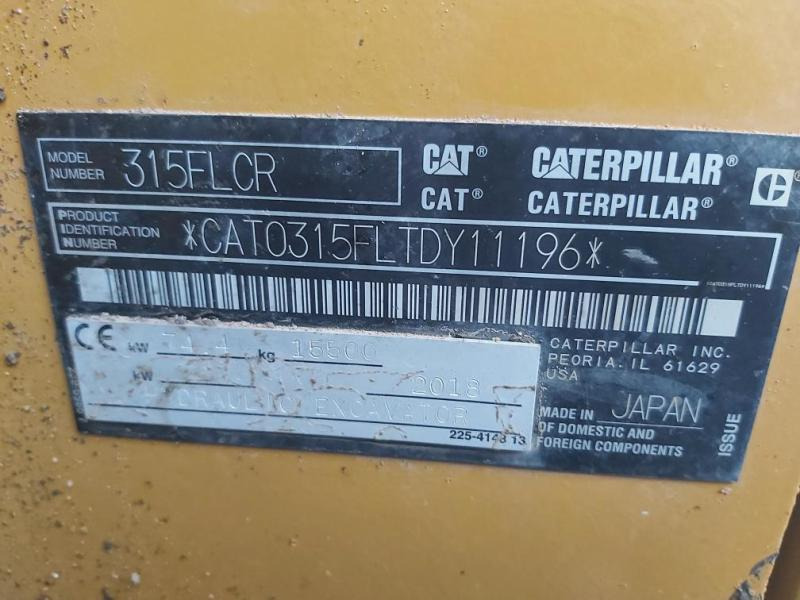 Crawler excavator Caterpillar 315F LCR: picture 9