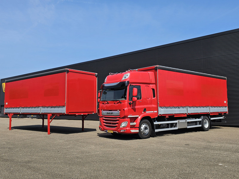 DAF CF 340 SPACECAB / 2 X BDF LAADBAK - Curtain side truck: picture 1 DAF CF 340 SPACECAB / 2 X BDF LAADBAK - Curtain side truck: picture 1