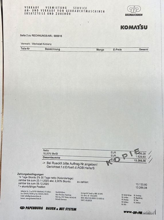 Komatsu PC228USLC 23200 Kg 107 Kw Komatsu PC228USLC 23200 Kg 107 Kw - Crawler excavator: picture 5 Komatsu PC228USLC 23200 Kg 107 Kw Komatsu PC228USLC 23200 Kg 107 Kw - Crawler excavator: picture 5