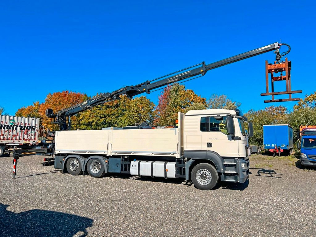 MAN 26.480 6X2 Baustoff mit Kran HIAB Top Zustand - Crane truck, Dropside/ Flatbed truck: picture 2 MAN 26.480 6X2 Baustoff mit Kran HIAB Top Zustand - Crane truck, Dropside/ Flatbed truck: picture 2