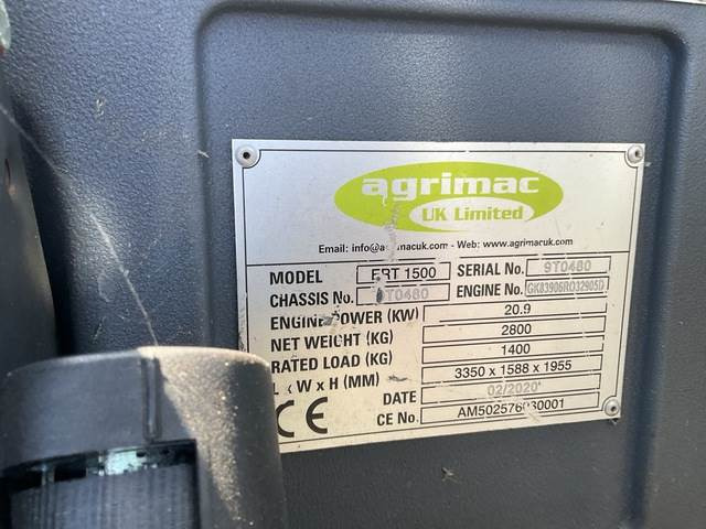 Agrimac ERT1500 - Telescopic handler: picture 5 Agrimac ERT1500 - Telescopic handler: picture 5