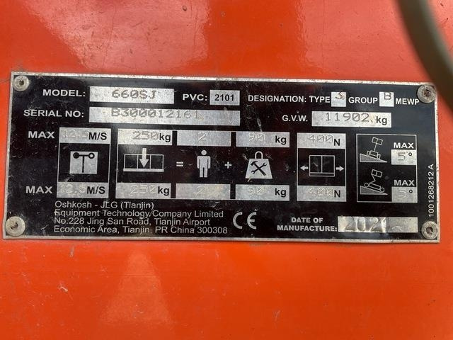 JLG 660SJ - Telescopic boom: picture 5 JLG 660SJ - Telescopic boom: picture 5