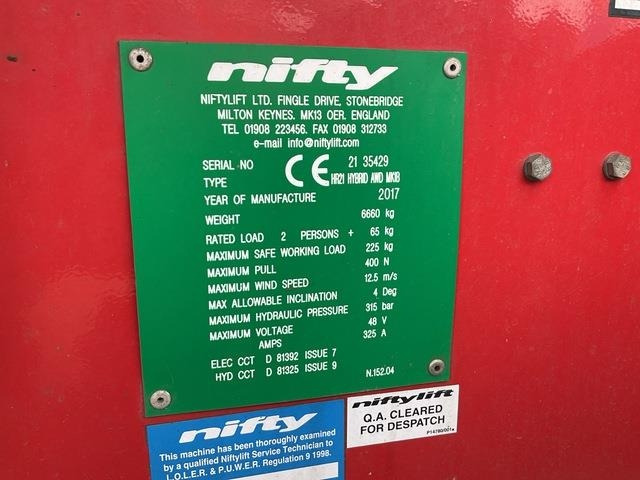 Niftylift HR21 - Articulated boom: picture 5 Niftylift HR21 - Articulated boom: picture 5