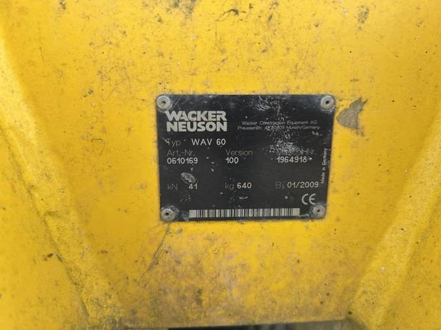 Wacker Neuson WAV60 - Vibroplate, Attachment: picture 5 Wacker Neuson WAV60 - Vibroplate, Attachment: picture 5