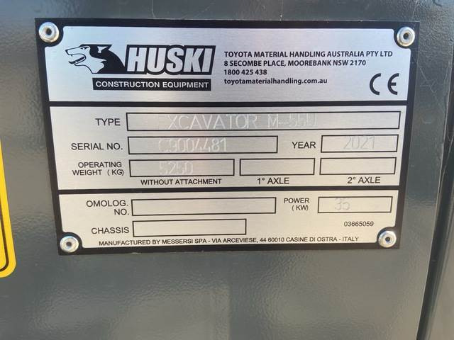 Toyota Huski M55U - Mini excavator: picture 5 Toyota Huski M55U - Mini excavator: picture 5