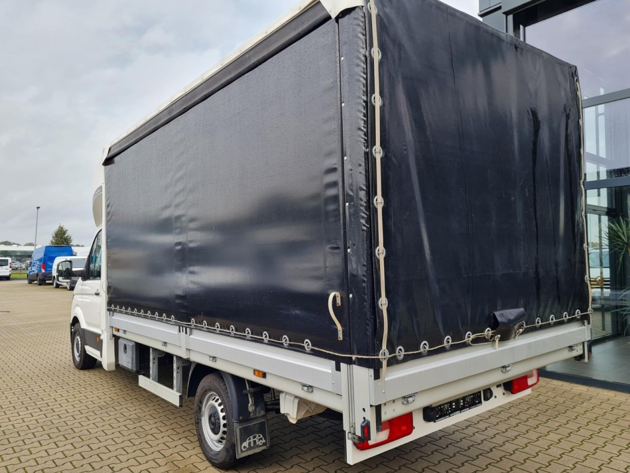 Curtain side van Volkswagen Crafter 35 Pritsche Schlafkabine LED TEMPOMAT: picture 6