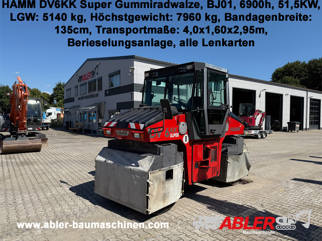 Hamm DV6 KK Gummiradwalze - Pneumatic roller: picture 1 Hamm DV6 KK Gummiradwalze - Pneumatic roller: picture 1