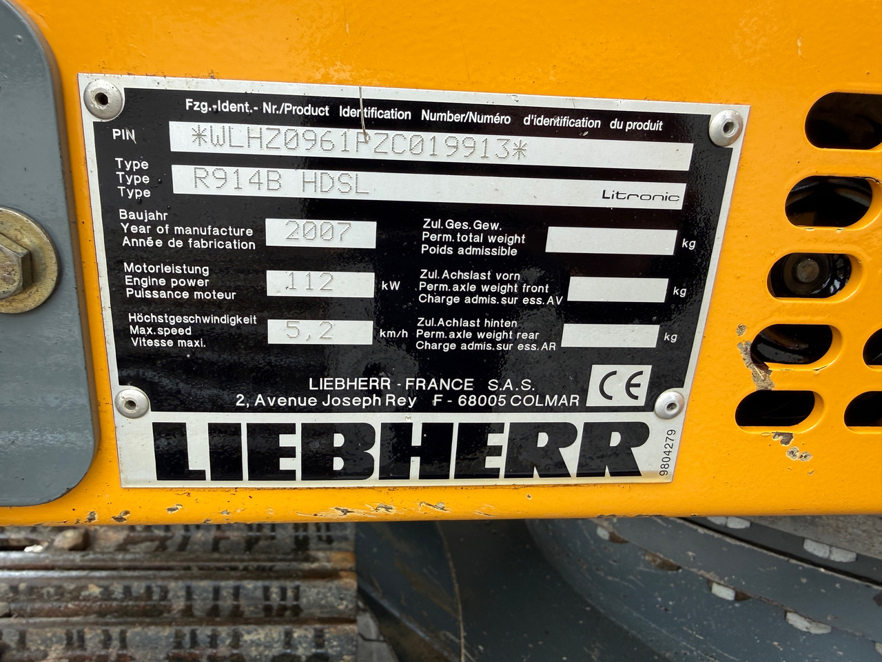 Crawler excavator Liebherr R914B HDSL Kettenbagger: picture 14