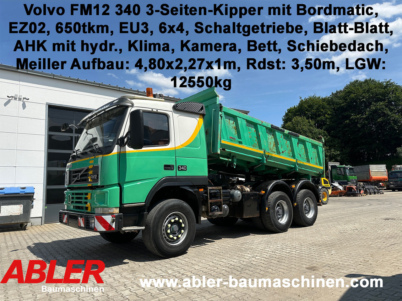 Volvo FM12 340 3-Seiten-Kipper Bordmatic AHK Klima - Tipper: picture 1 Volvo FM12 340 3-Seiten-Kipper Bordmatic AHK Klima - Tipper: picture 1