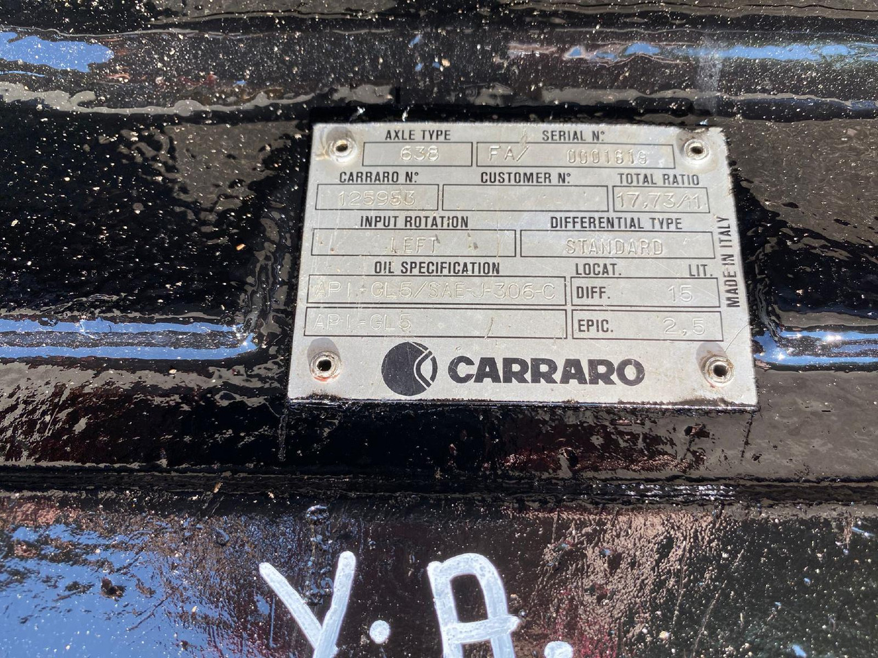 Carraro 638 aus Case 888P - Axle and parts for Construction machinery: picture 2 Carraro 638 aus Case 888P - Axle and parts for Construction machinery: picture 2
