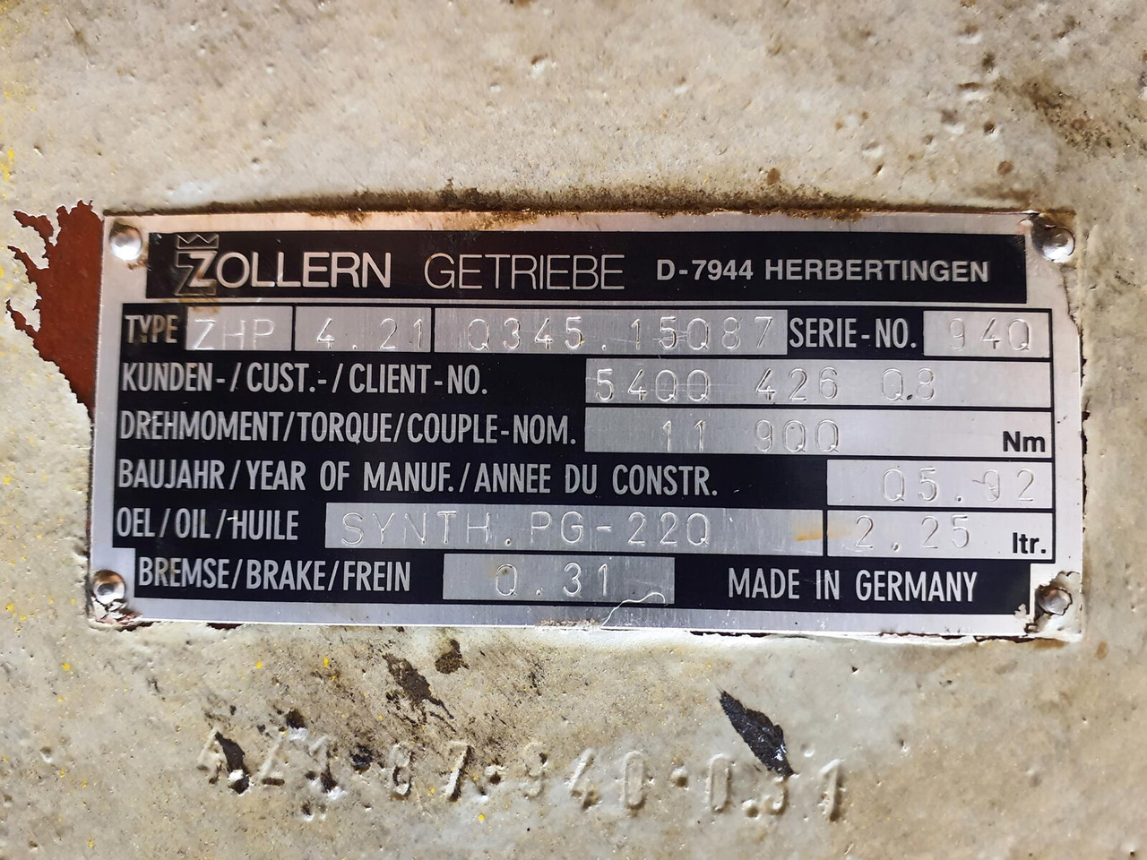 Liebherr LTM 1050 hoist gear - Winch for Crane: picture 5 Liebherr LTM 1050 hoist gear - Winch for Crane: picture 5