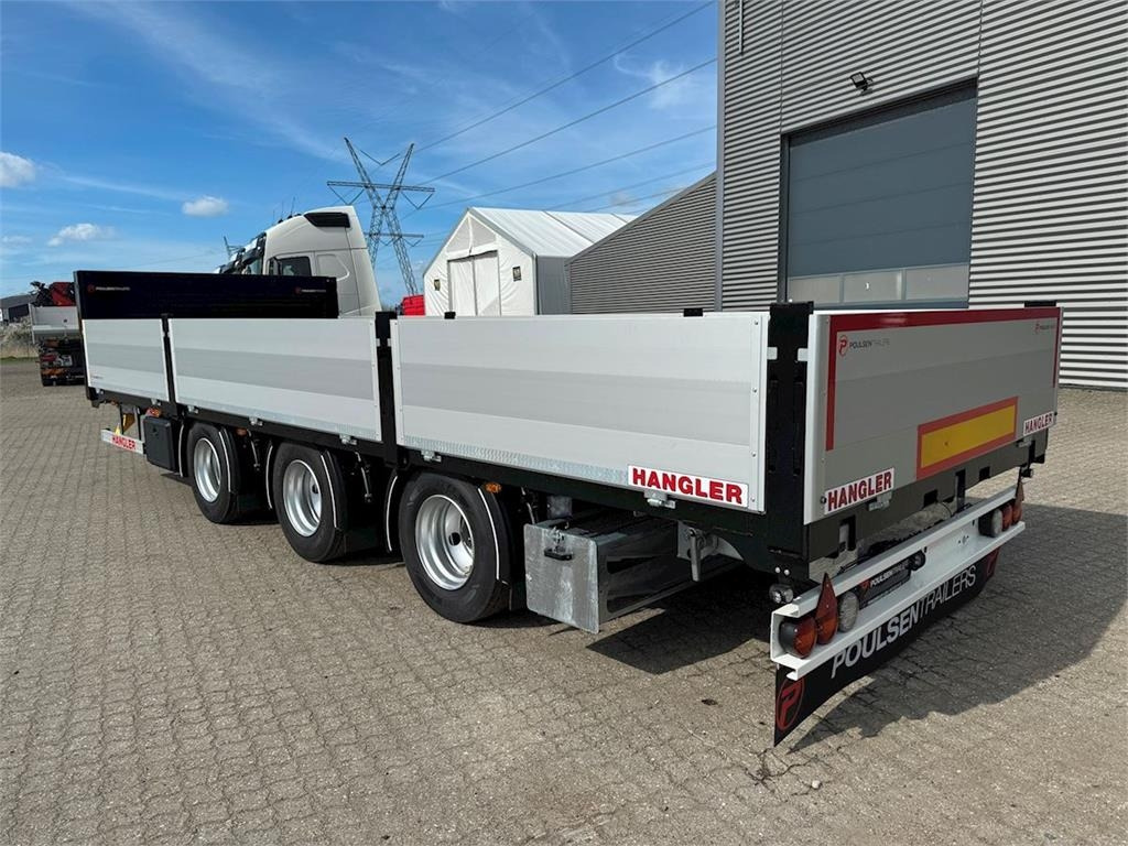 Hangler 3-aks kærre alu-sider + alu-ramper - Dropside/ Flatbed trailer: picture 1 Hangler 3-aks kærre alu-sider + alu-ramper - Dropside/ Flatbed trailer: picture 1