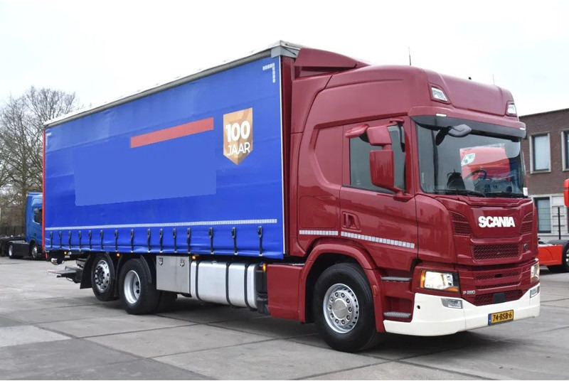 Scania P280 NGS 6X2*4 - NEW TACHO - SLIDING CURTAINS/ROOF - 251 TKM - WHEELBASE: 515 CM - DHOLLANDIA - TOP CONDITION - - Curtain side truck: picture 2 Scania P280 NGS 6X2*4 - NEW TACHO - SLIDING CURTAINS/ROOF - 251 TKM - WHEELBASE: 515 CM - DHOLLANDIA - TOP CONDITION - - Curtain side truck: picture 2