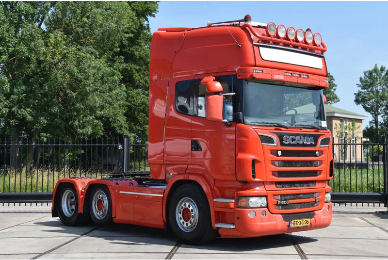 Scania R500 V8 TL 6x2/4 - EURO 5 - MANUAL - RETARDER - LEATHER SEATS - 2 x FUEL TANKS - XENON - - Tractor truck: picture 1 Scania R500 V8 TL 6x2/4 - EURO 5 - MANUAL - RETARDER - LEATHER SEATS - 2 x FUEL TANKS - XENON - - Tractor truck: picture 1