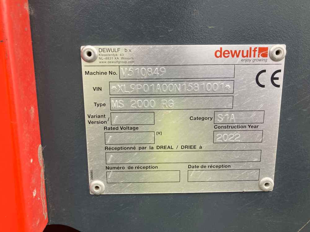Dewulf Dewulf, MS 2000 RS, 2 Row, Trailed, Belt, Potato Planter - Harvester: picture 5 Dewulf Dewulf, MS 2000 RS, 2 Row, Trailed, Belt, Potato Planter - Harvester: picture 5