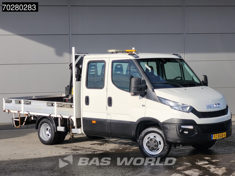 Iveco Daily 50C17 3,0L Automaat HIAB 017T-2 DC Open laadbak Kraan Dubbellucht Airco Euro6 Pickup Crane Kraanwagen Pritsche Airco Dubbel cabi - Open body delivery van: picture 3 Iveco Daily 50C17 3,0L Automaat HIAB 017T-2 DC Open laadbak Kraan Dubbellucht Airco Euro6 Pickup Crane Kraanwagen Pritsche Airco Dubbel cabi - Open body delivery van: picture 3