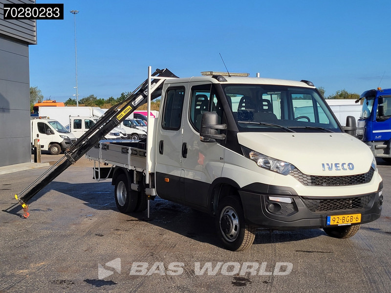Iveco Daily 50C17 3,0L Automaat HIAB 017T-2 DC Open laadbak Kraan Dubbellucht Airco Euro6 Pickup Crane Kraanwagen Pritsche Airco Dubbel cabi - Open body delivery van: picture 3 Iveco Daily 50C17 3,0L Automaat HIAB 017T-2 DC Open laadbak Kraan Dubbellucht Airco Euro6 Pickup Crane Kraanwagen Pritsche Airco Dubbel cabi - Open body delivery van: picture 3